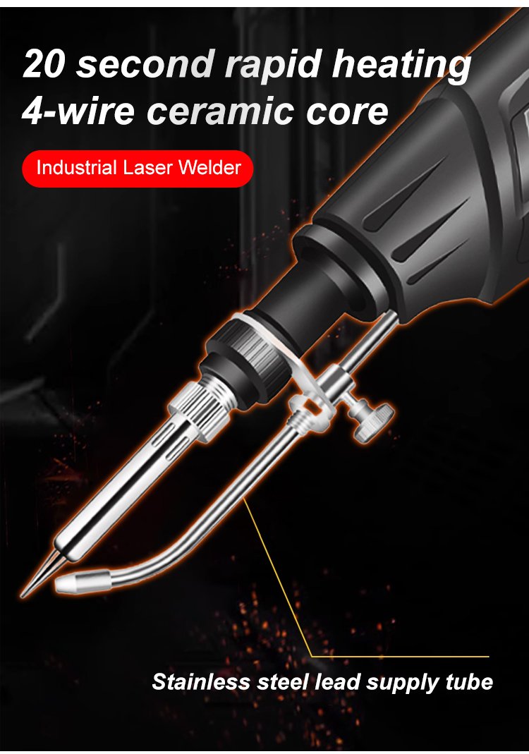 Soldering Gun | 20-Second Ceramic Core Heat-Up | Ergonomic One-Handed Control for Clean Precise Solder Joints Quickly