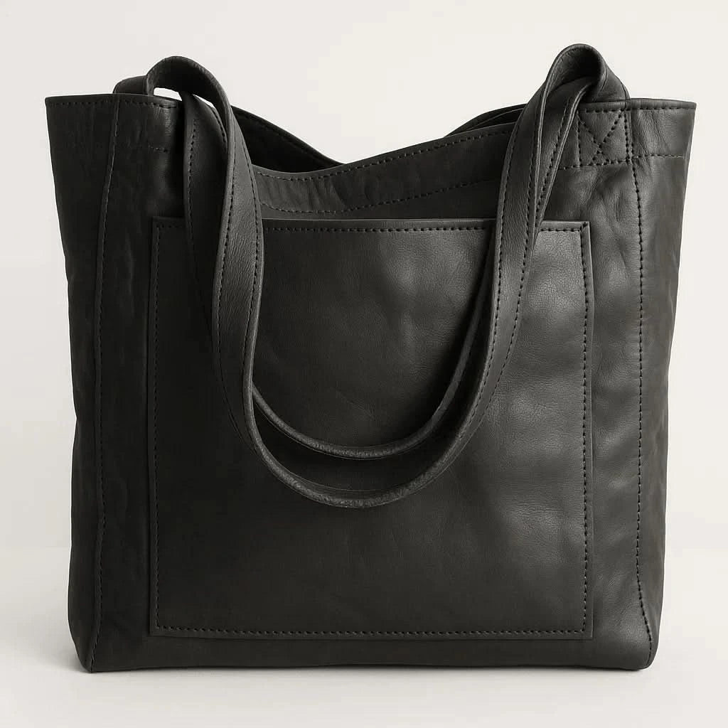 Sophia | Vegan Leather Shoulder Bag - Spacious Design With Zipper Closure