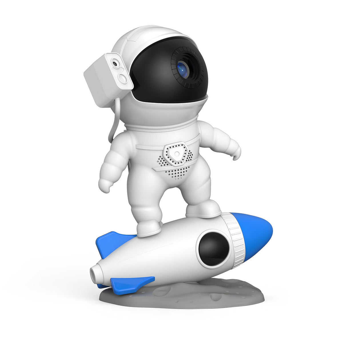 Space Projection Night Light, Rocket-Shaped Design | Multicolour Glow | 13 4K Films or App-Controlled Bluetooth Audio