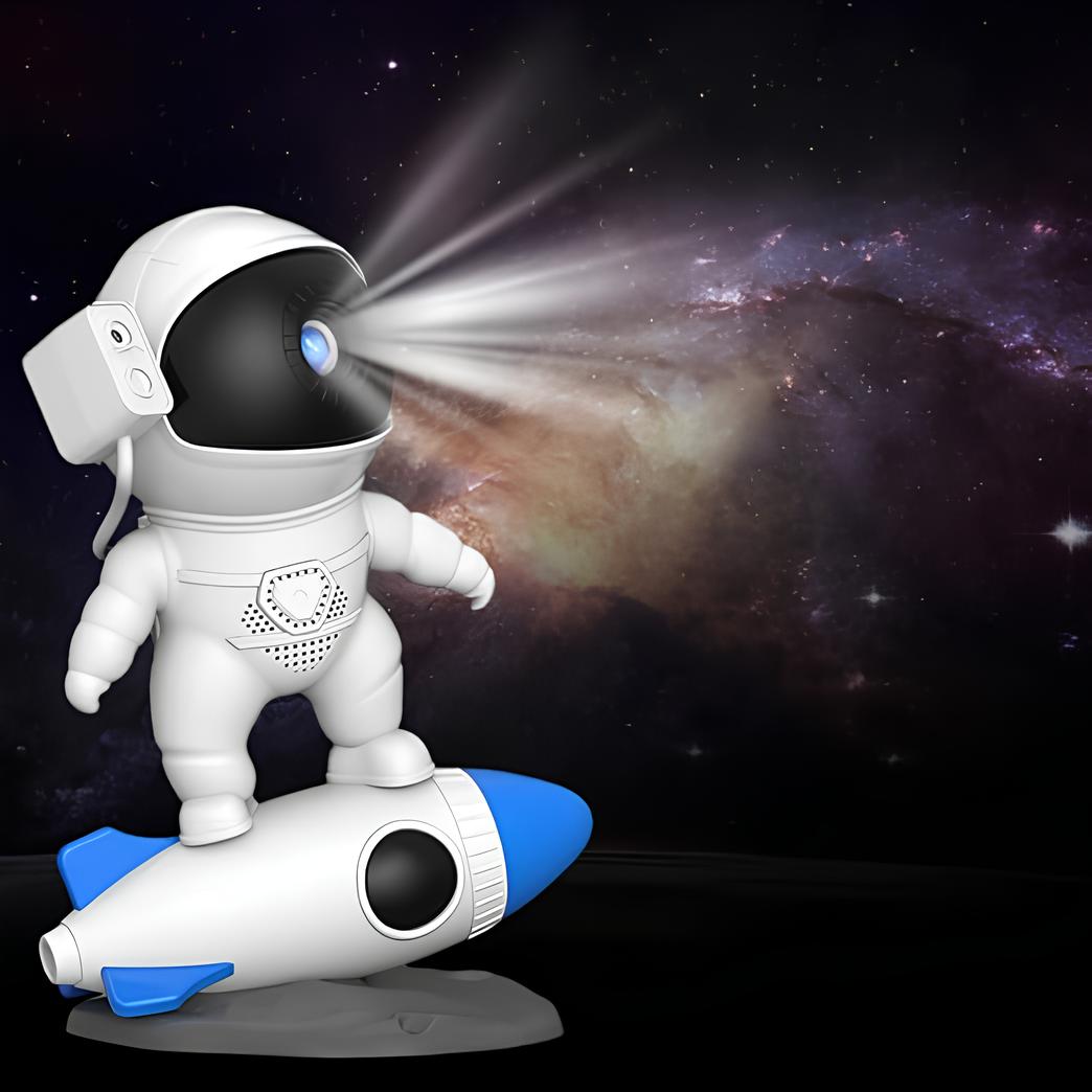 Space Projection Night Light, Rocket-Shaped Design | Multicolour Glow | 13 4K Films or App-Controlled Bluetooth Audio
