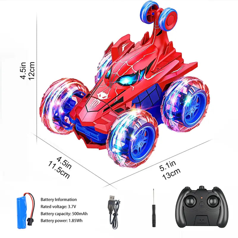Spider Stunt Car | 360° Drift RC Car with LED Lights
