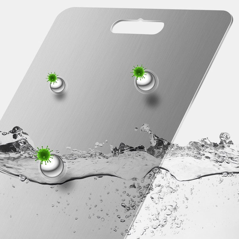 Stainless Steel Cutting Board Double-Sided | Anti-Bacterial & Anti-Mould Surface | Rust-Resistant Chopping Board