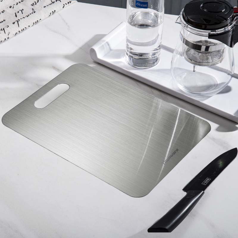 Stainless Steel Cutting Board Double-Sided | Anti-Bacterial & Anti-Mould Surface | Rust-Resistant Chopping Board