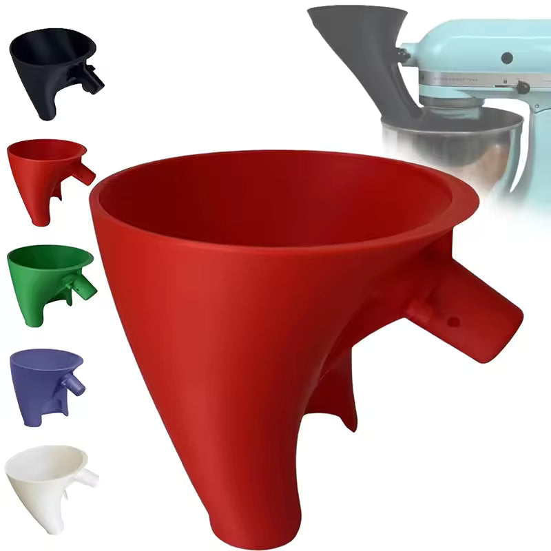 Stand Mixer Pouring Funnel Set | Fits KitchenAid KSM150 1.9L Tilt-Head Mixer | Spill-Free, Easy-Clean Baking Accessory