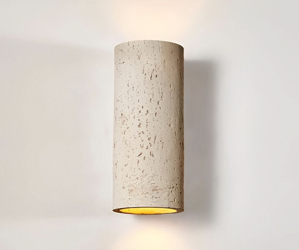 StoneBeam | LED Cylinder Wall Light Set – Up-and-Down Design