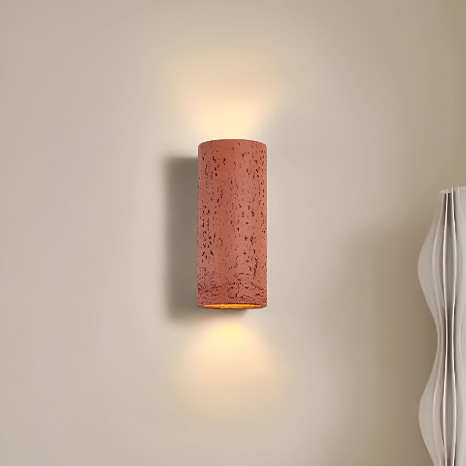 StoneBeam | LED Cylinder Wall Light Set – Up-and-Down Design