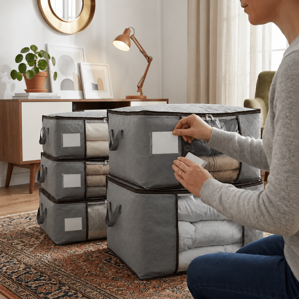 Storage Bag | Breathable Clothes & Duvet Storage with Clear Window