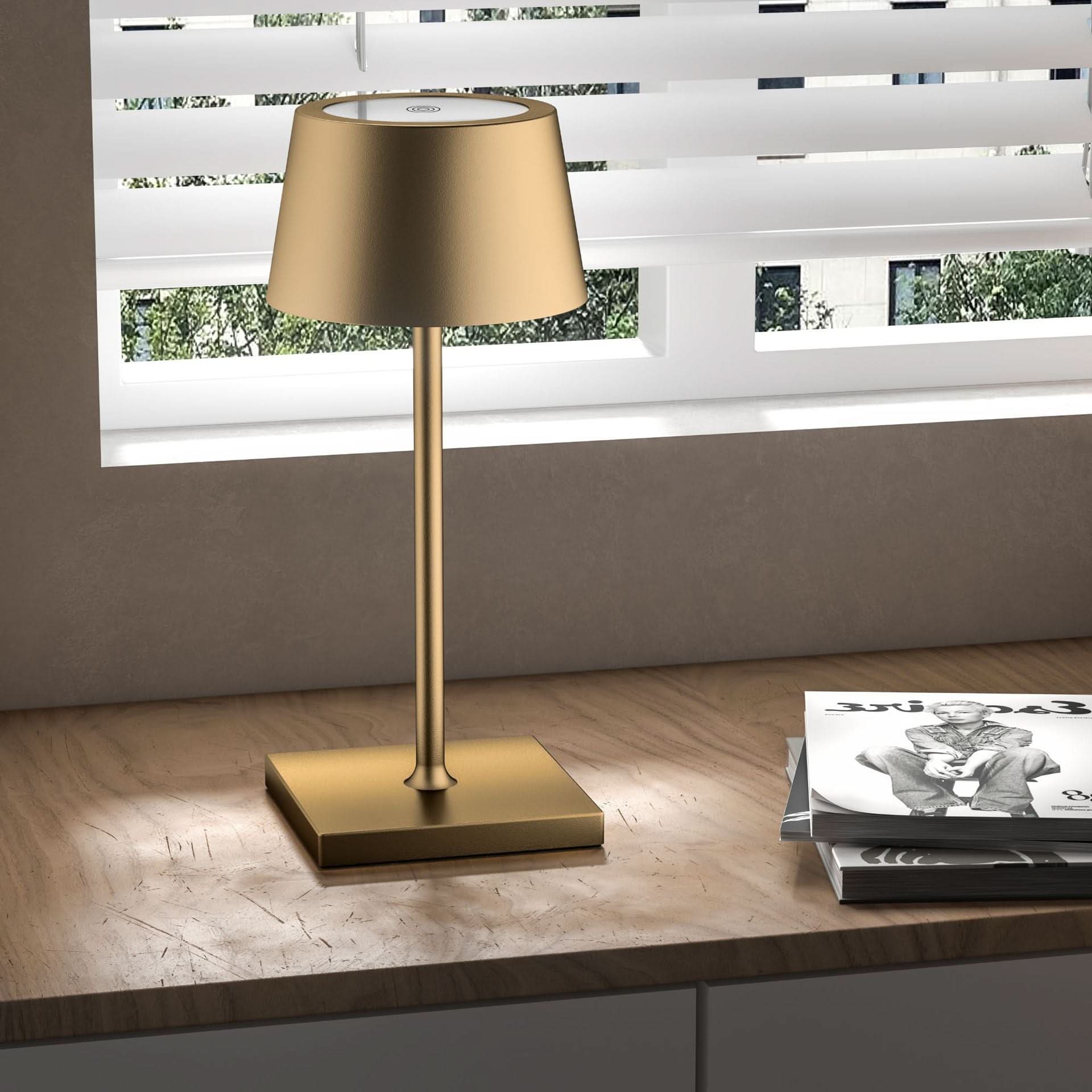 Table Lamp Cordless LED Aluminum Alloy Decorative Accent Light 5