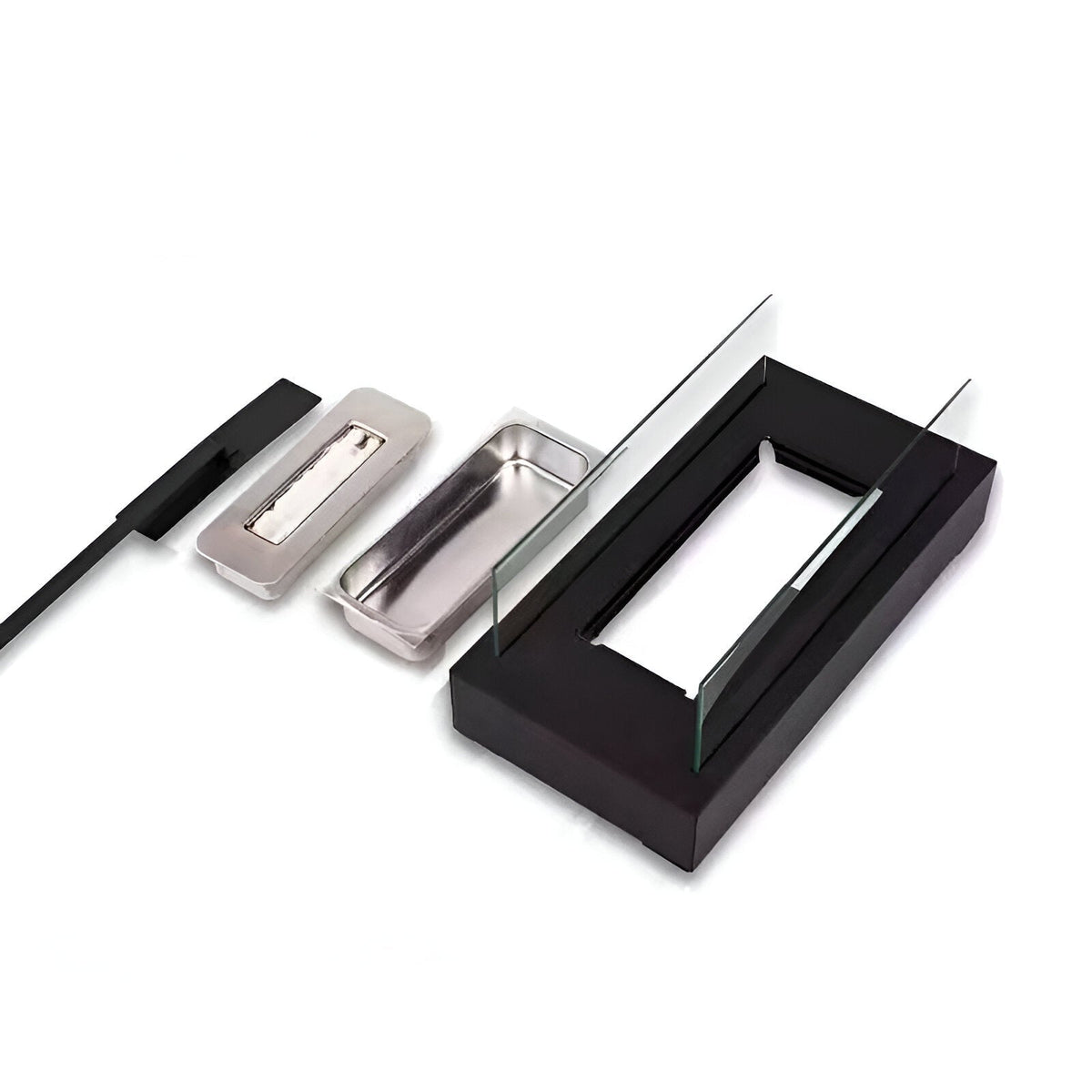 Tabletop Bioethanol Fireplace | Rectangular, Twin Panels