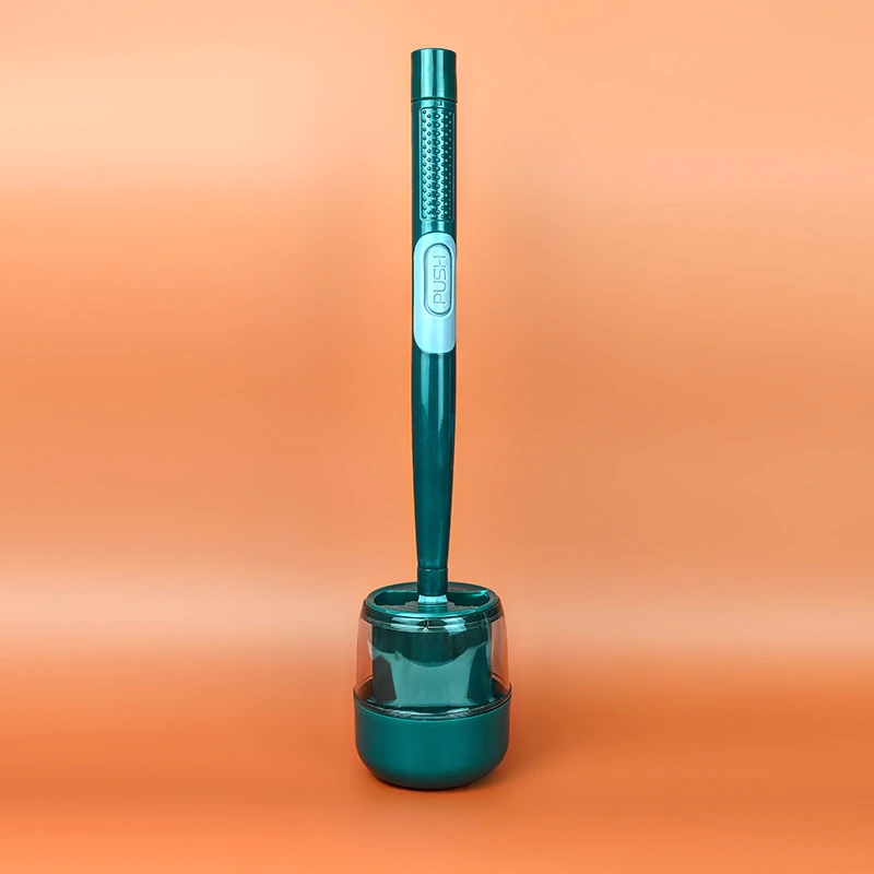 Toilet Bowl Brush | Push Button Dispenser, Flexible Head