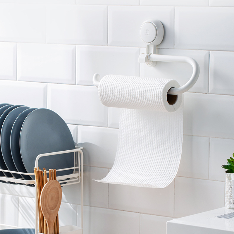 Toilet Paper Holder | Suction Mount With A Small Top Tray