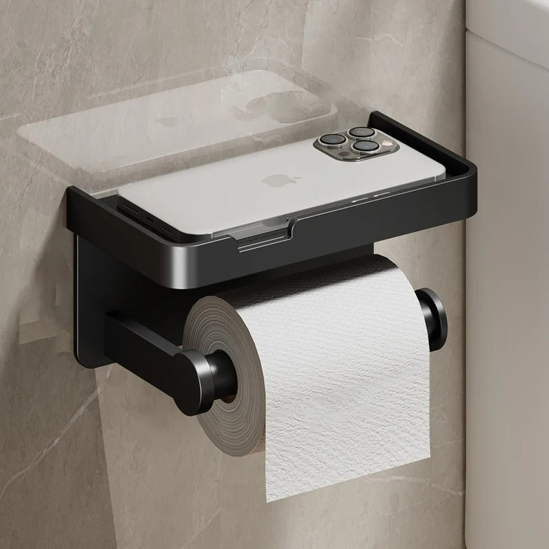 Toilet Paper Holder | Top Shelf With An Open-Ended Bar