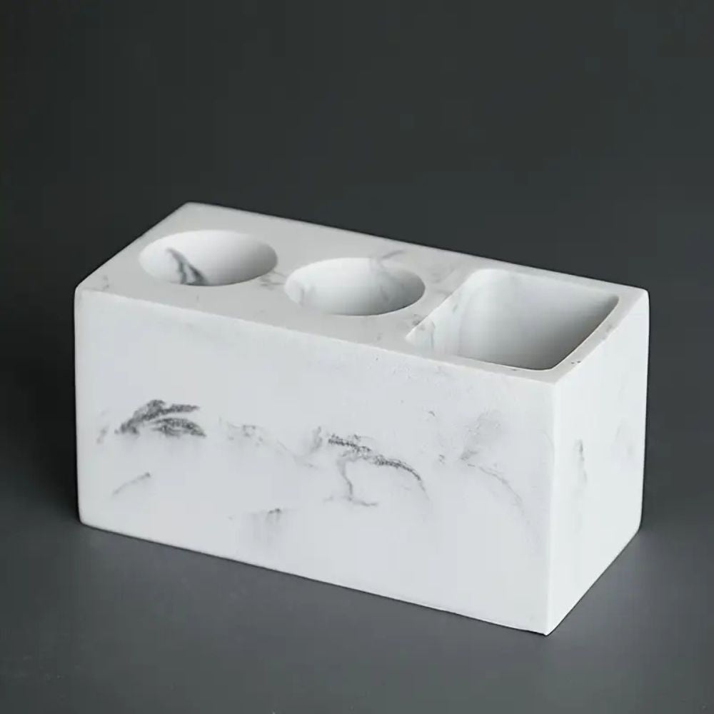Toothbrush Holder - Durable Resin, Modern Design for Bathroom 1