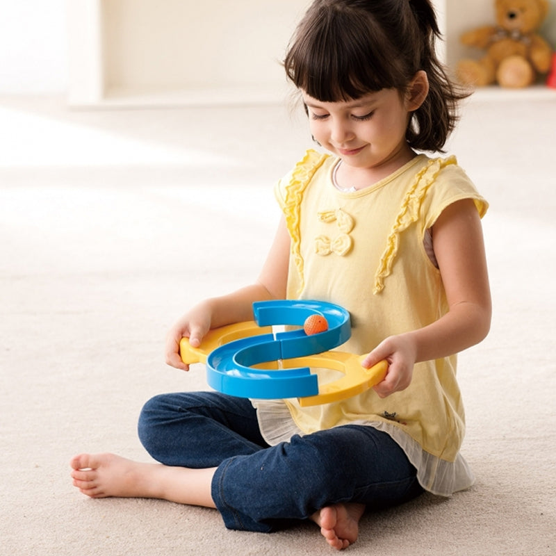 Track Ball Coordination Toy for Kids and Adults | S-Shaped Lane, 3 Balls | ABS Hand-Eye Coordination Training Toy