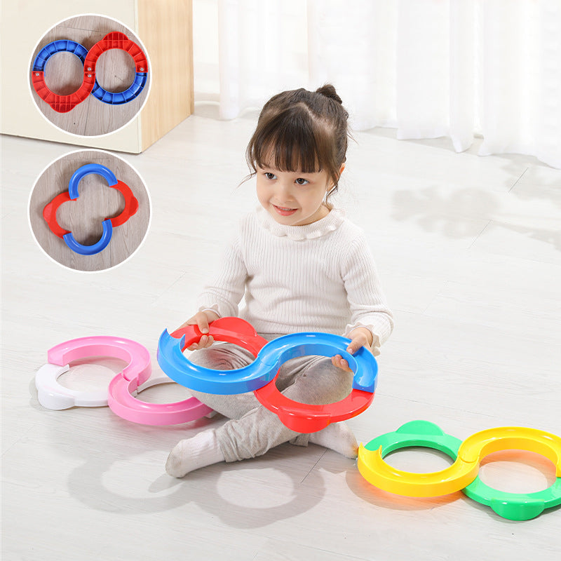 Track Ball Coordination Toy for Kids and Adults | S-Shaped Lane, 3 Balls | ABS Hand-Eye Coordination Training Toy