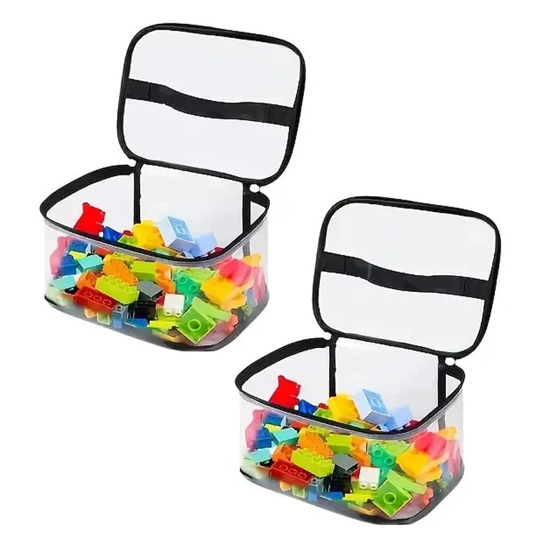 Transparent Mesh Toy Storage Bag | Large Capacity Organizer