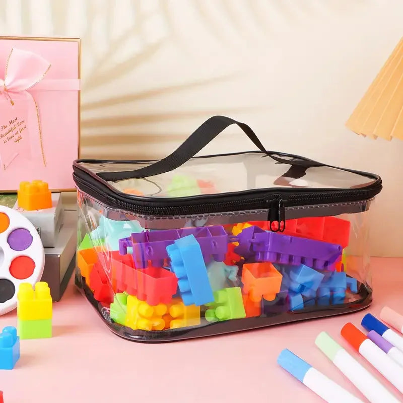 Transparent Mesh Toy Storage Bag | Large Capacity Organizer