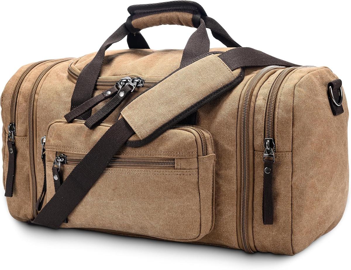 TravelMate | Expandable Duffle Bag - High-Density Canvas with 40L to 50L Capacity