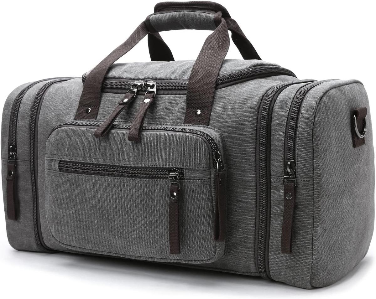 TravelMate | Expandable Duffle Bag - High-Density Canvas with 40L to 50L Capacity