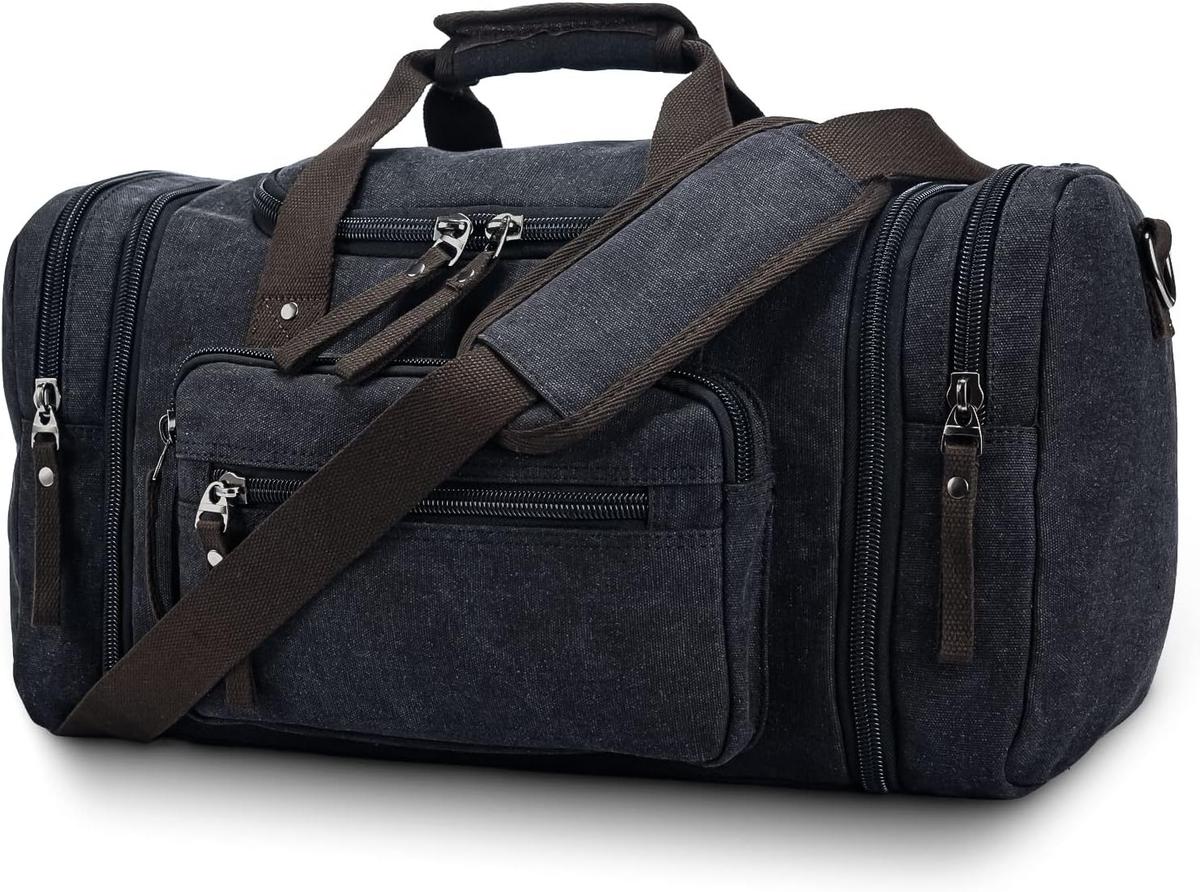 TravelMate | Expandable Duffle Bag - High-Density Canvas with 40L to 50L Capacity