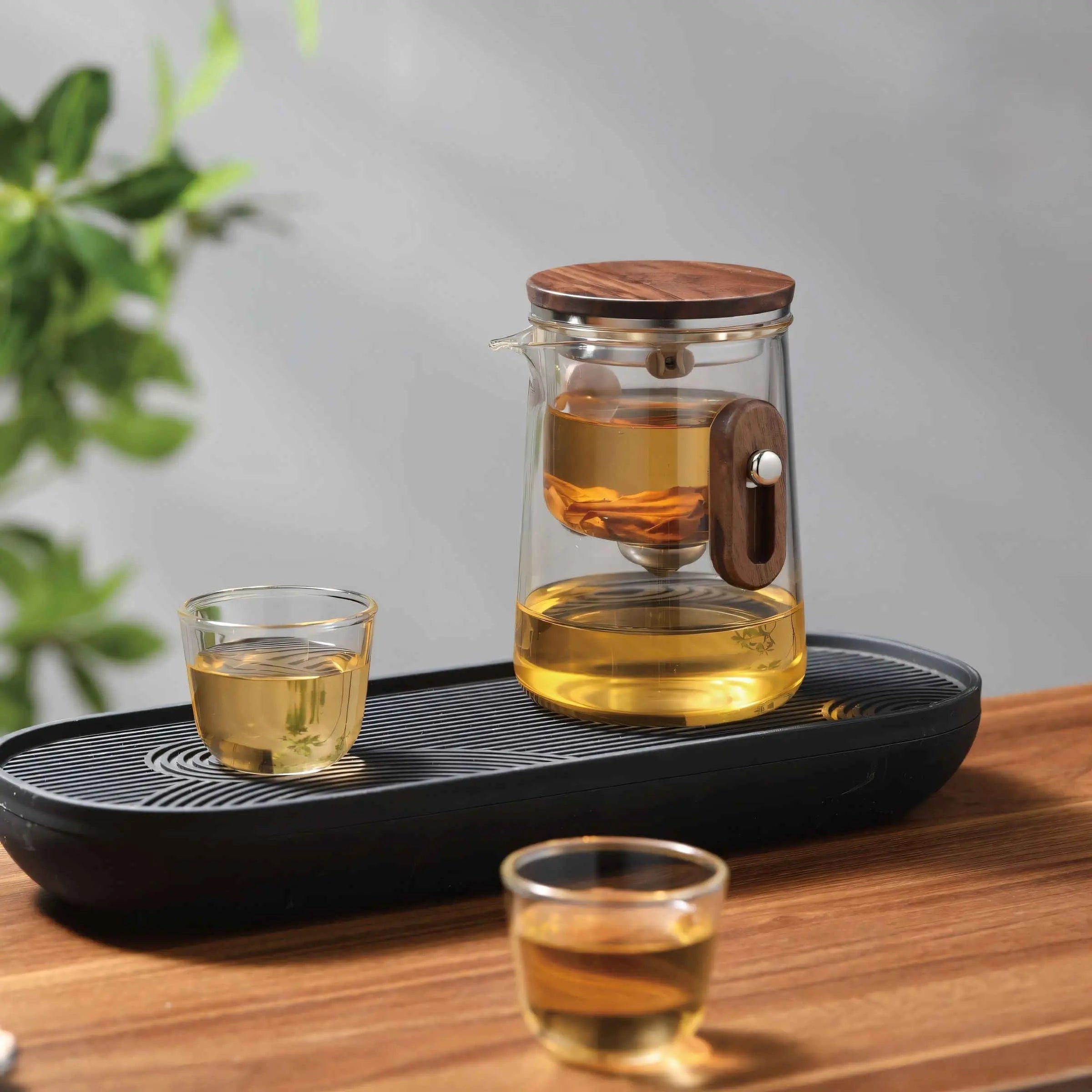 Travel Glass Tea Set with Cups | Compact Teapot With Infuser, Lightweight with Advanced Filtration for Camping & Outdoor Adventures 5