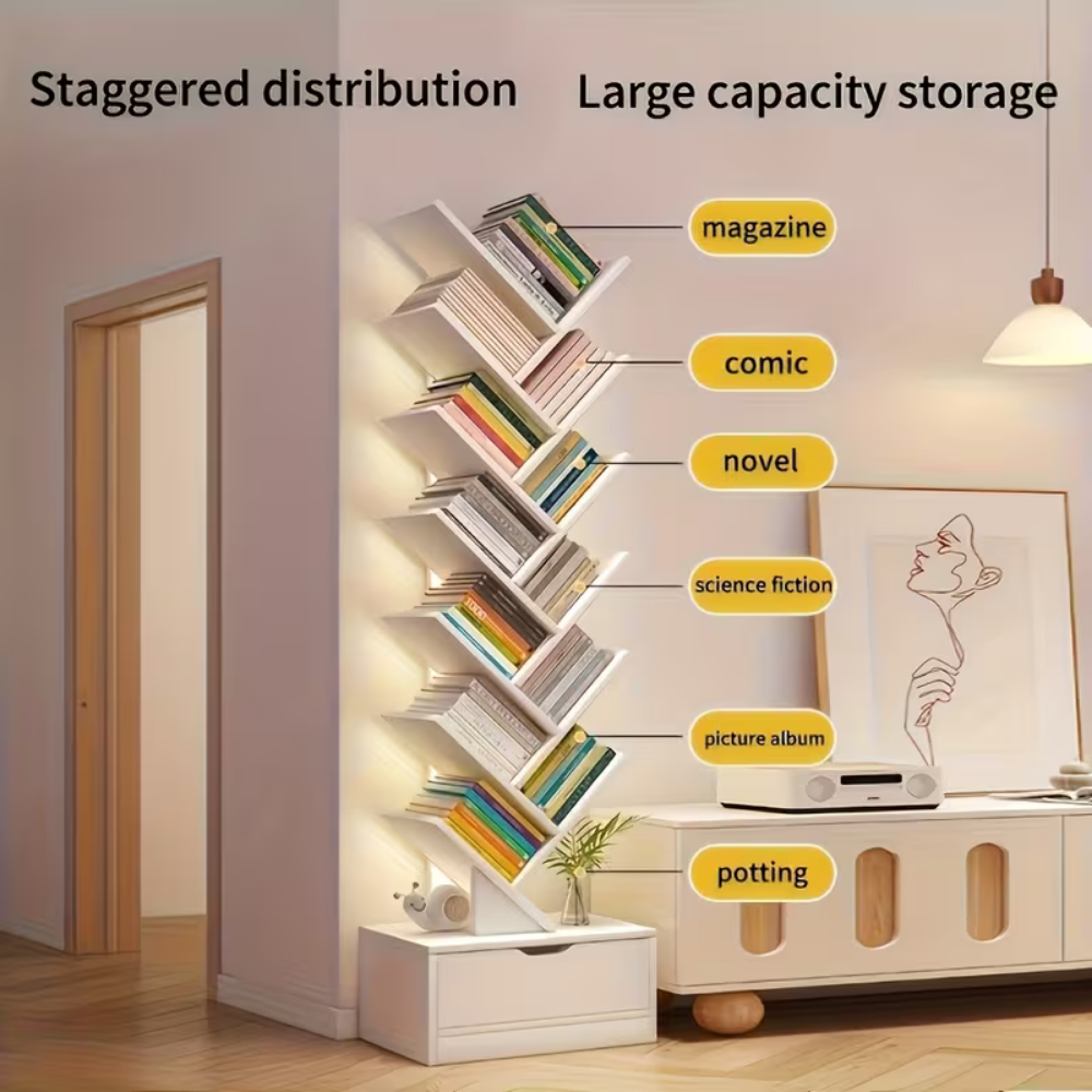 Treewood Corner Bookshelf 3
