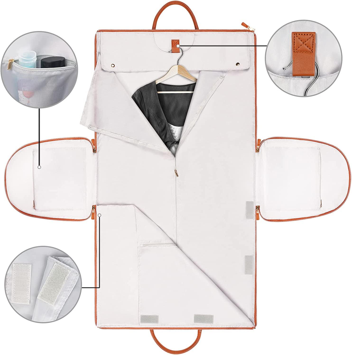 Trevano | Foldable PU Leather Storage Bag with Zipper Closure – Spacious Design for Suits