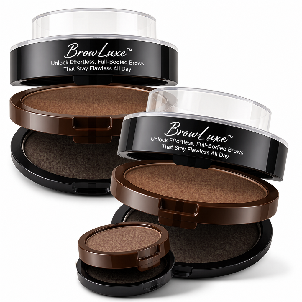 Two-Tone Brow Powder Stamp | Waterproof, Smudge-Proof 24-Hour Formula | Adjustable Arch for Natural Full Brows