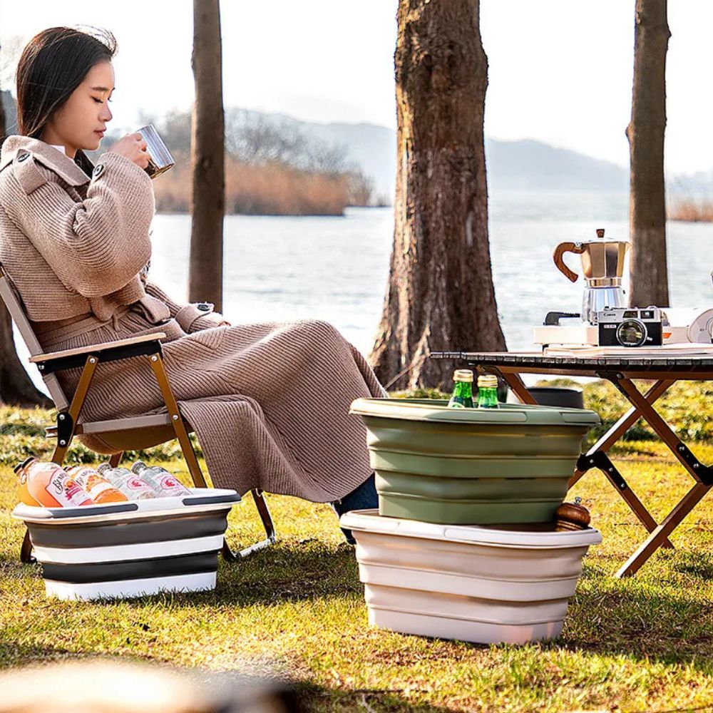 Ultra Flex | Storage Basket – Collapsible Plastic Design for Camping