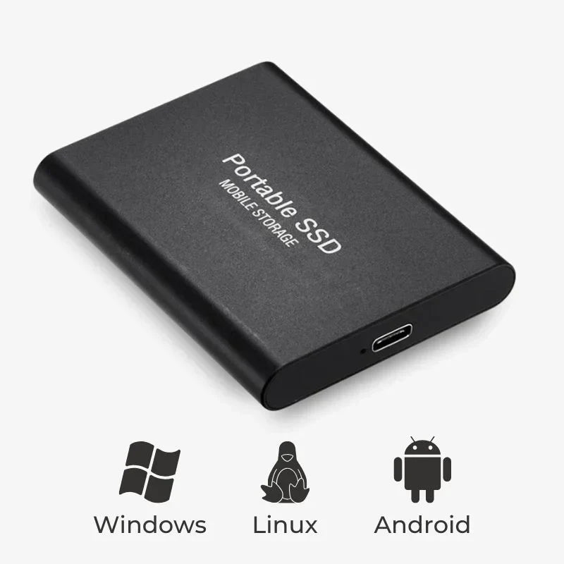 External SSD 128GB | USB 3.1 Ultra-Fast Data Transfer | Plug-and-Play, Compatible with Windows, macOS and Linux 3