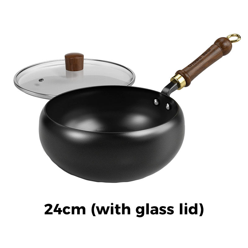 Uncoated Iron Cooking Pot | Multiple Sizes & Lid Options | Even Heat Retention, Natural Non-Stick Seasoning for All Stovetops