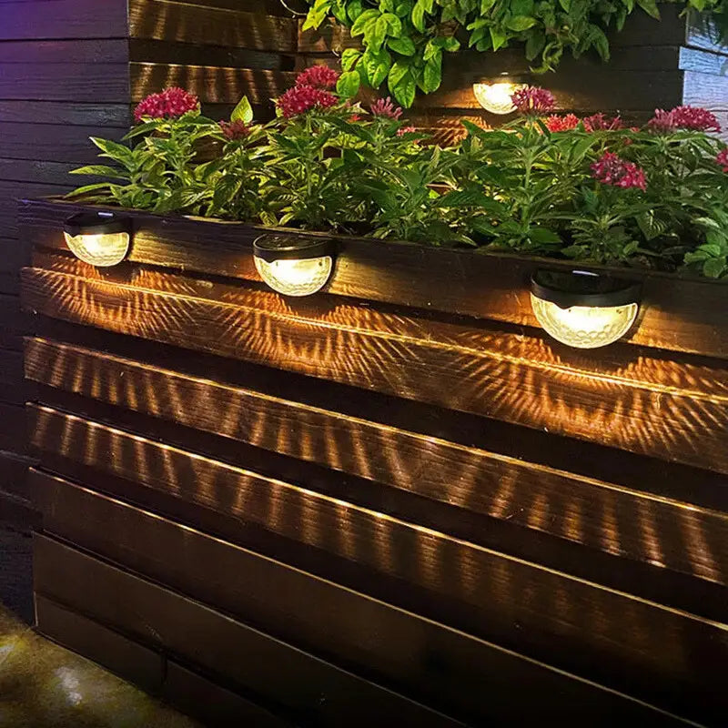 Solar Wall Lamp, Waterproof Build | Auto On/Off, Up to 8 Hours Warm White Light | 2, 4 or 10 Pack, Black or White 2