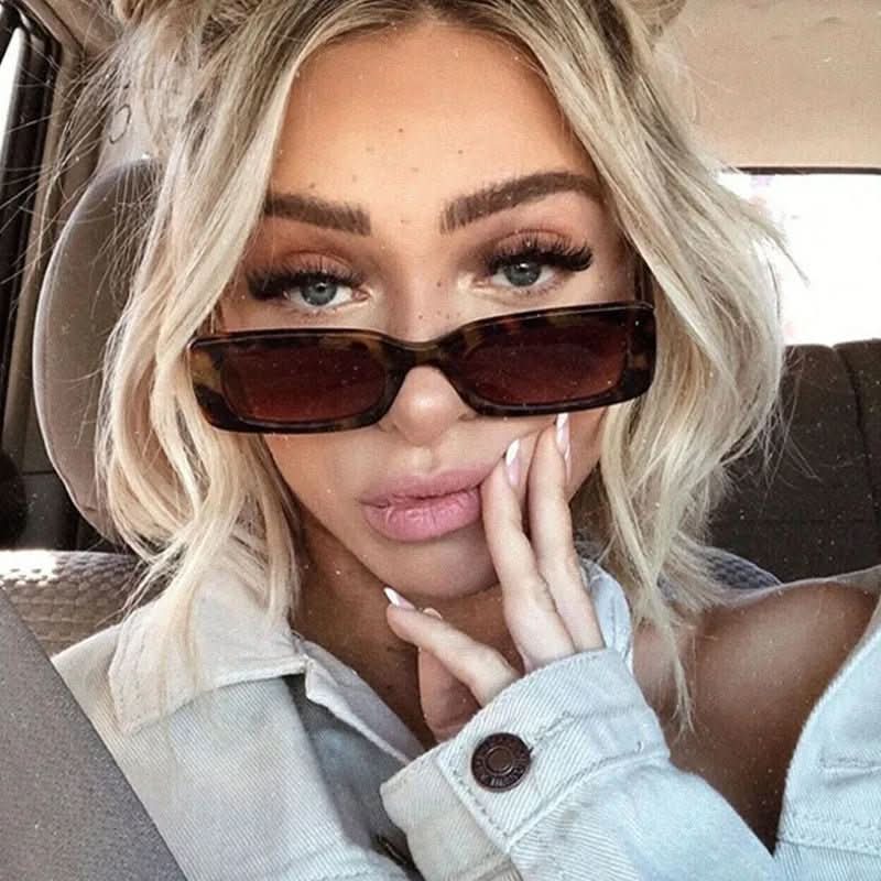 VintageShade | Rectangular Sunglasses With UV400 Protection - Lightweight Frame
