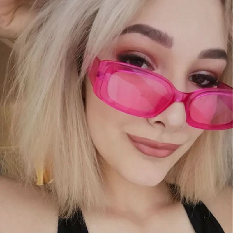 VintageShade | Rectangular Sunglasses With UV400 Protection - Lightweight Frame