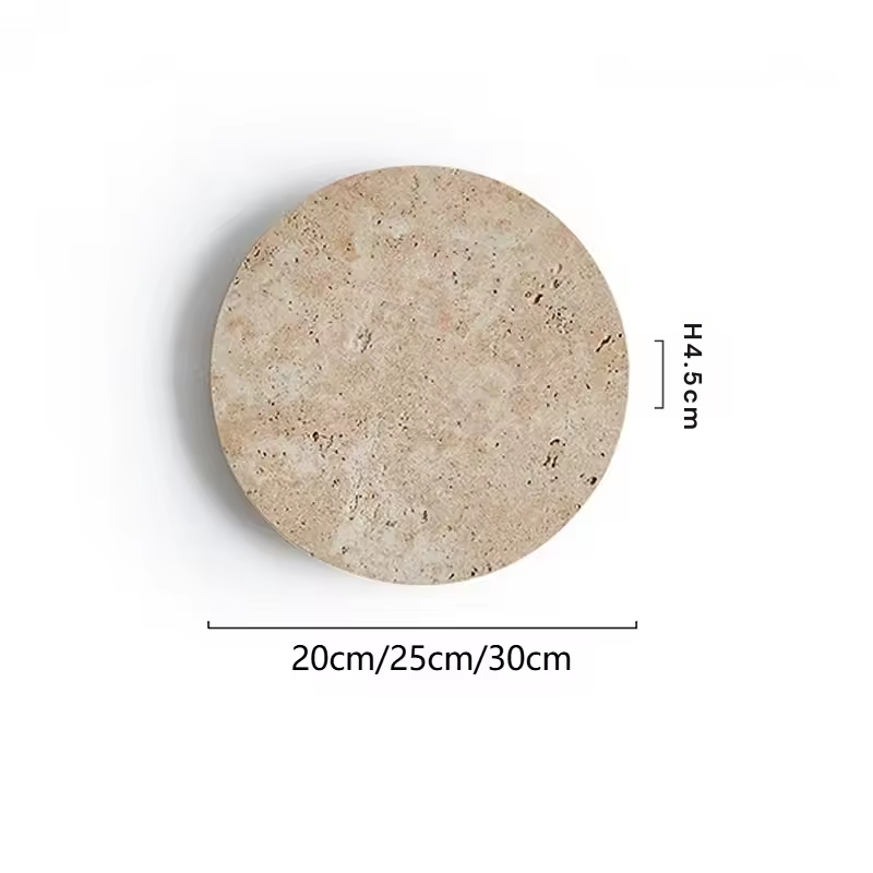Wabi-Sabi | Travertine Wall Lamp - Integrated LED Design