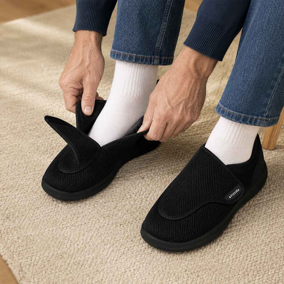 Walking Shoes Comfortable | Slip-On Mesh Sneakers with Adjustable Strap