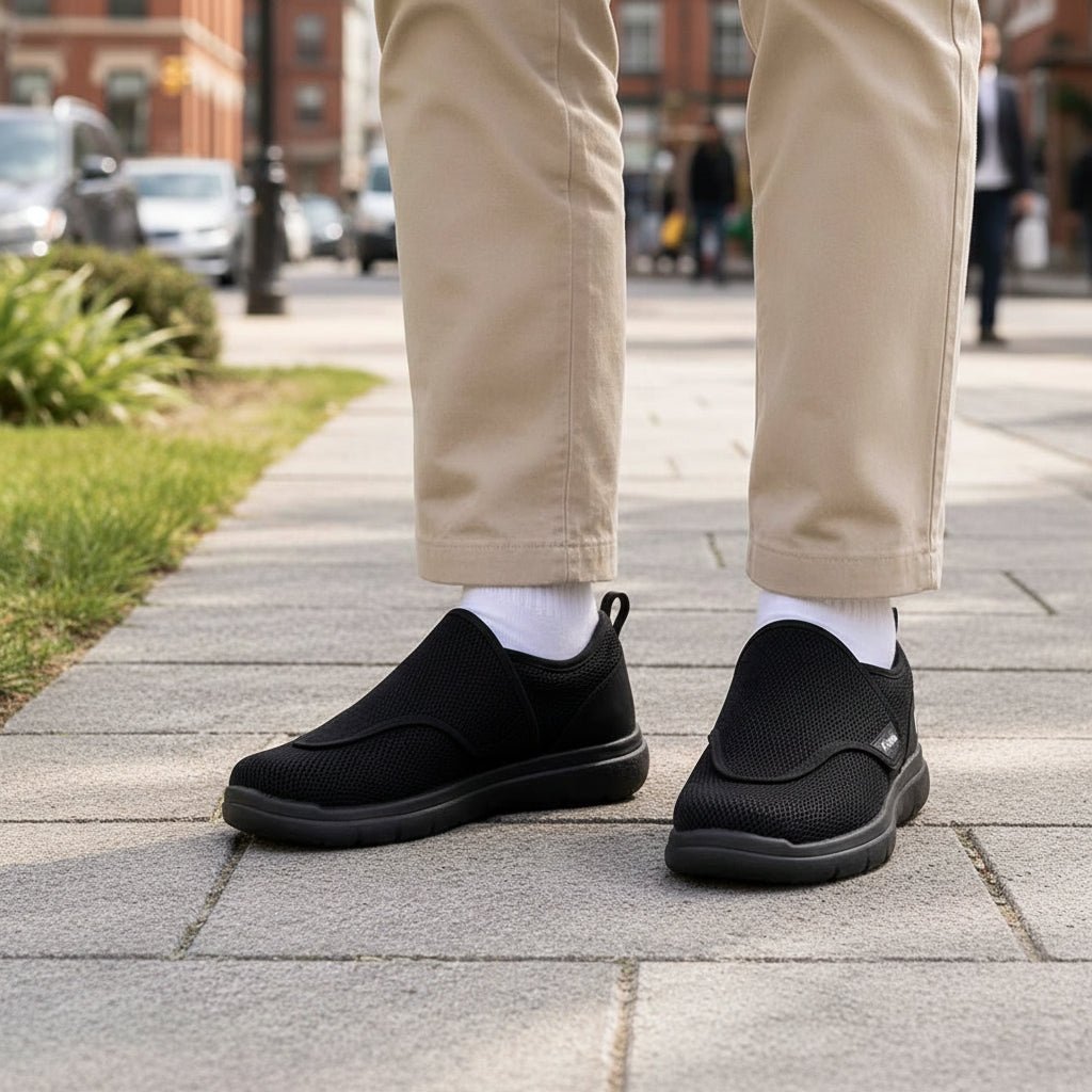 Walking Shoes Comfortable | Slip-On Mesh Sneakers with Adjustable Strap