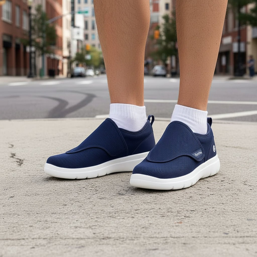 Walking Shoes Comfortable | Slip-On Mesh Sneakers with Adjustable Strap