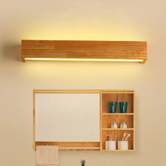 Wall Lights | Grooved Bar Body, Open Lower Light Slot