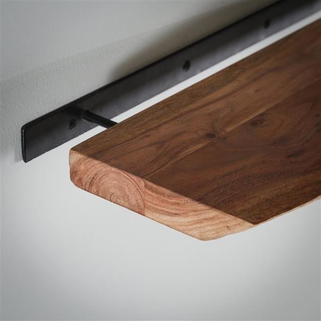 Wall Shelf | Acacia Wood Live-Edge Floating Shelf