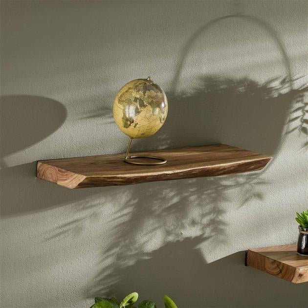 Wall Shelf | Acacia Wood Live-Edge Floating Shelf