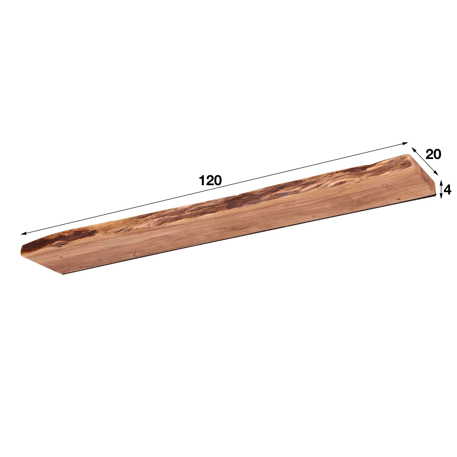 Wall Shelf | Acacia Wood Live-Edge Floating Shelf
