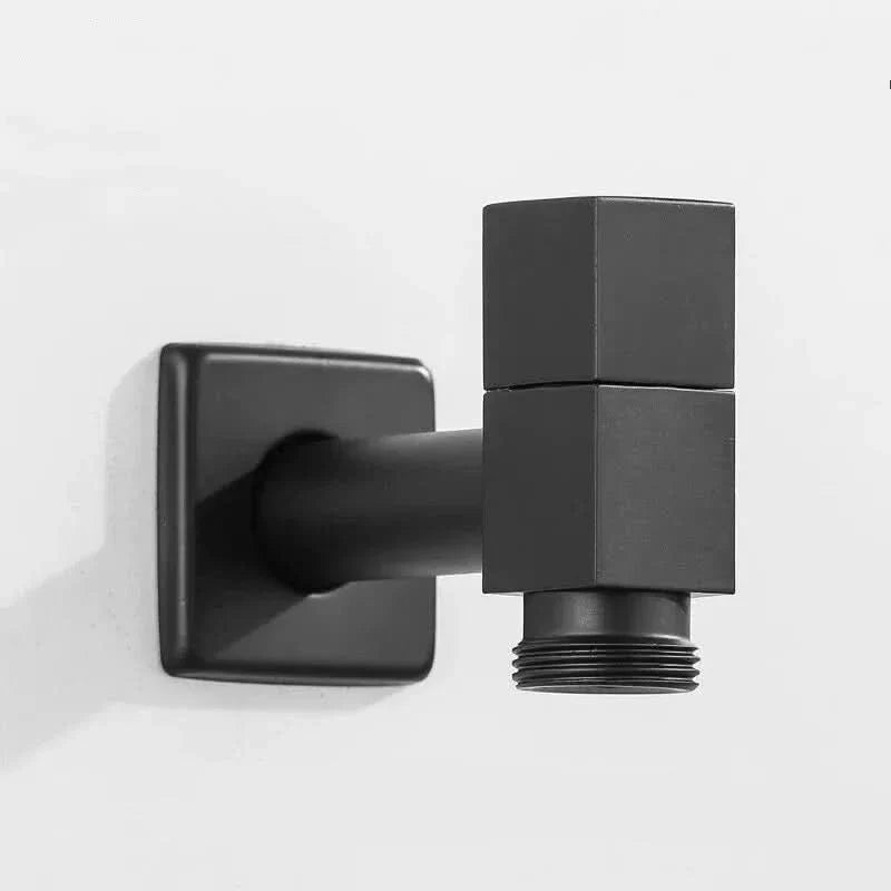 Wall-mounted faucet – Matte black brass for the kitchen, bathroom, or garden 11