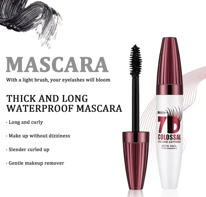 Waterproof Mascara for Sensitive Eyes & Contact Lens Wearers | Clump-Free Buildable Volume | 24-Hour Smudge-Proof Curl