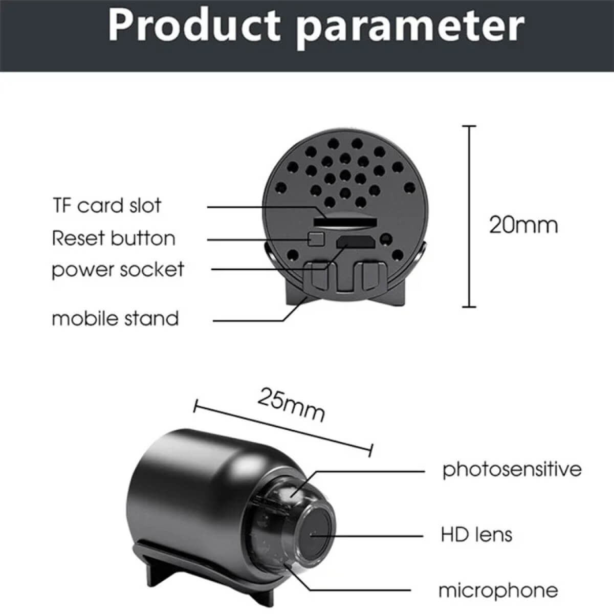 Mini WiFi Camera 1080P HD | Night Vision & 160° Wide Angle Lens | Waterproof, Human Detection, 20-Day Continuous Recording 14