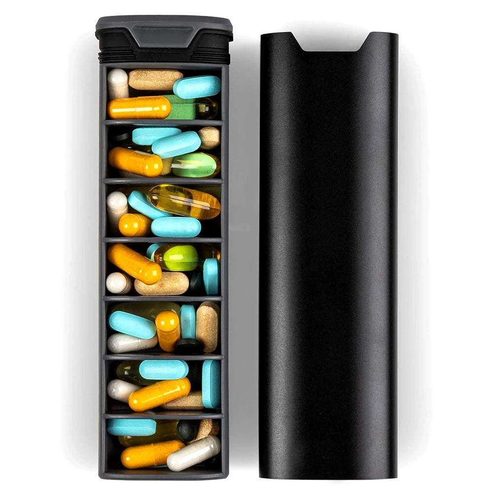 Weekly Pill Organizer | Sliding Tray With Day Labels