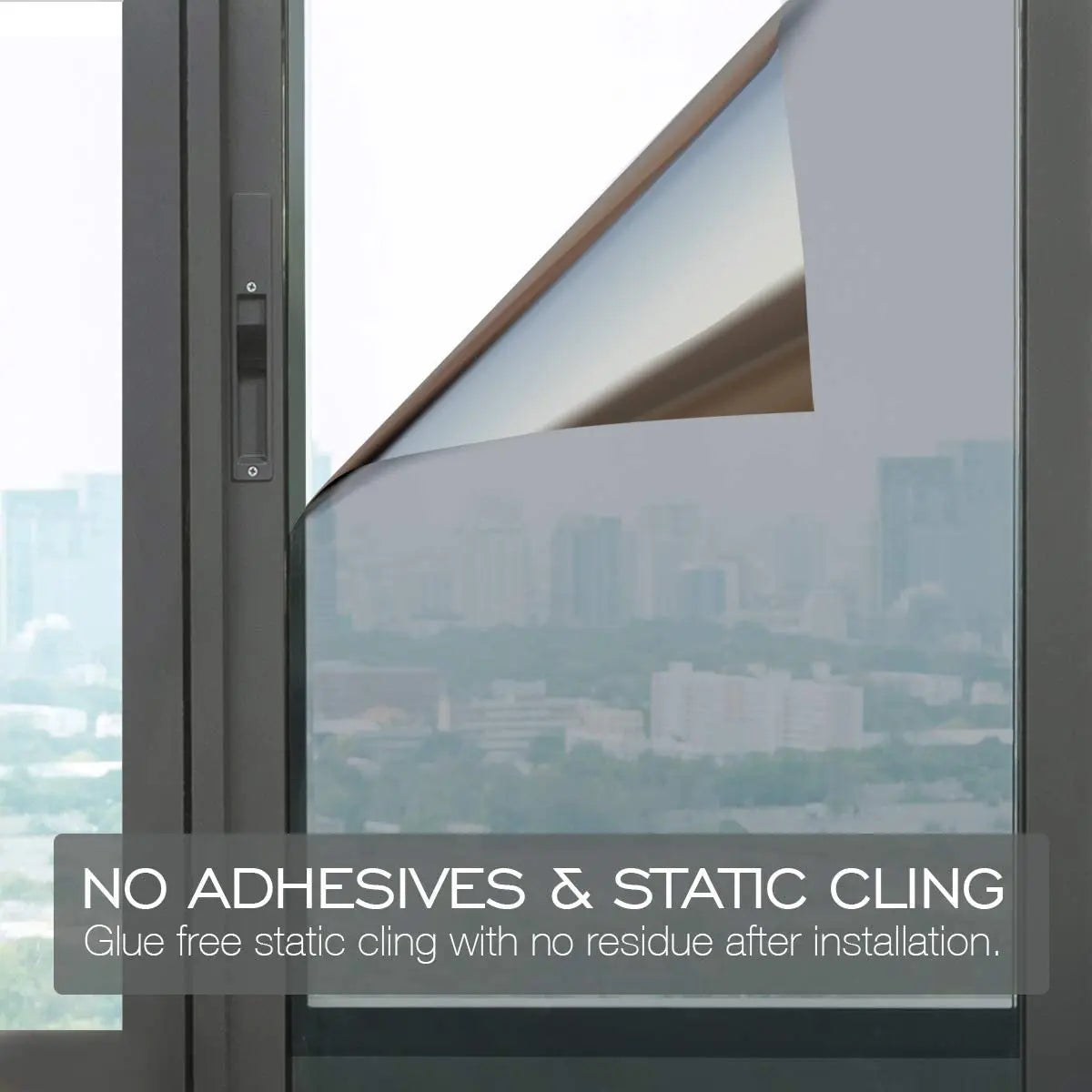 Window Insulation Film PET | Heat Reflective, Self-Adhesive & Reusable | Reduces Heat Loss & Boosts Daytime Privacy