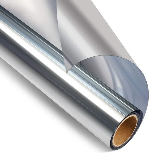 Window Insulation Film PET | Heat Reflective, Self-Adhesive & Reusable | Reduces Heat Loss & Boosts Daytime Privacy