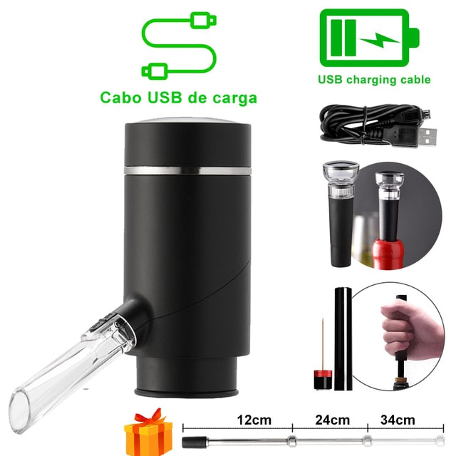 Wine Aerator and Dispenser | Bottle-Top Fit, Clear Spout