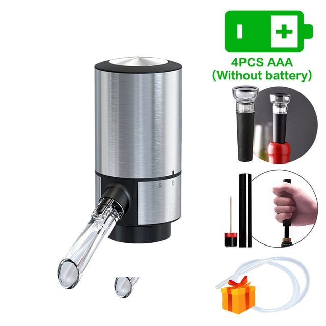 Wine Aerator and Dispenser | Bottle-Top Fit, Clear Spout